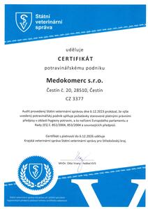 Certifikát SVS